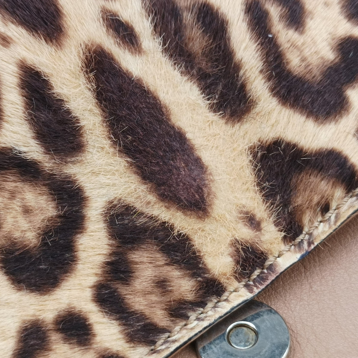 Leopard Print Multicolor ponyhair レオパード  プリント マルチカラー ハラコ