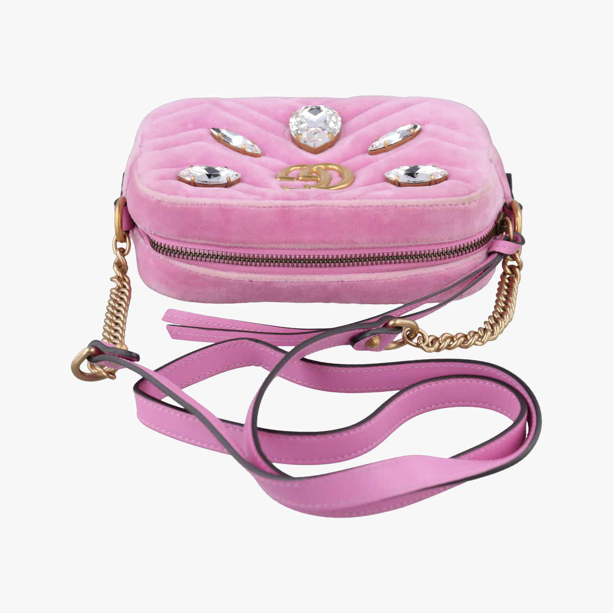 GG Marmont Pink velour 448065 H023187256GGマーモント ピンク ベロア 448065 H023187256