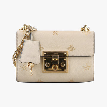 Padlock White Leather 432182 D028896273パドロック ホワイト レザー 432182 D028896273
