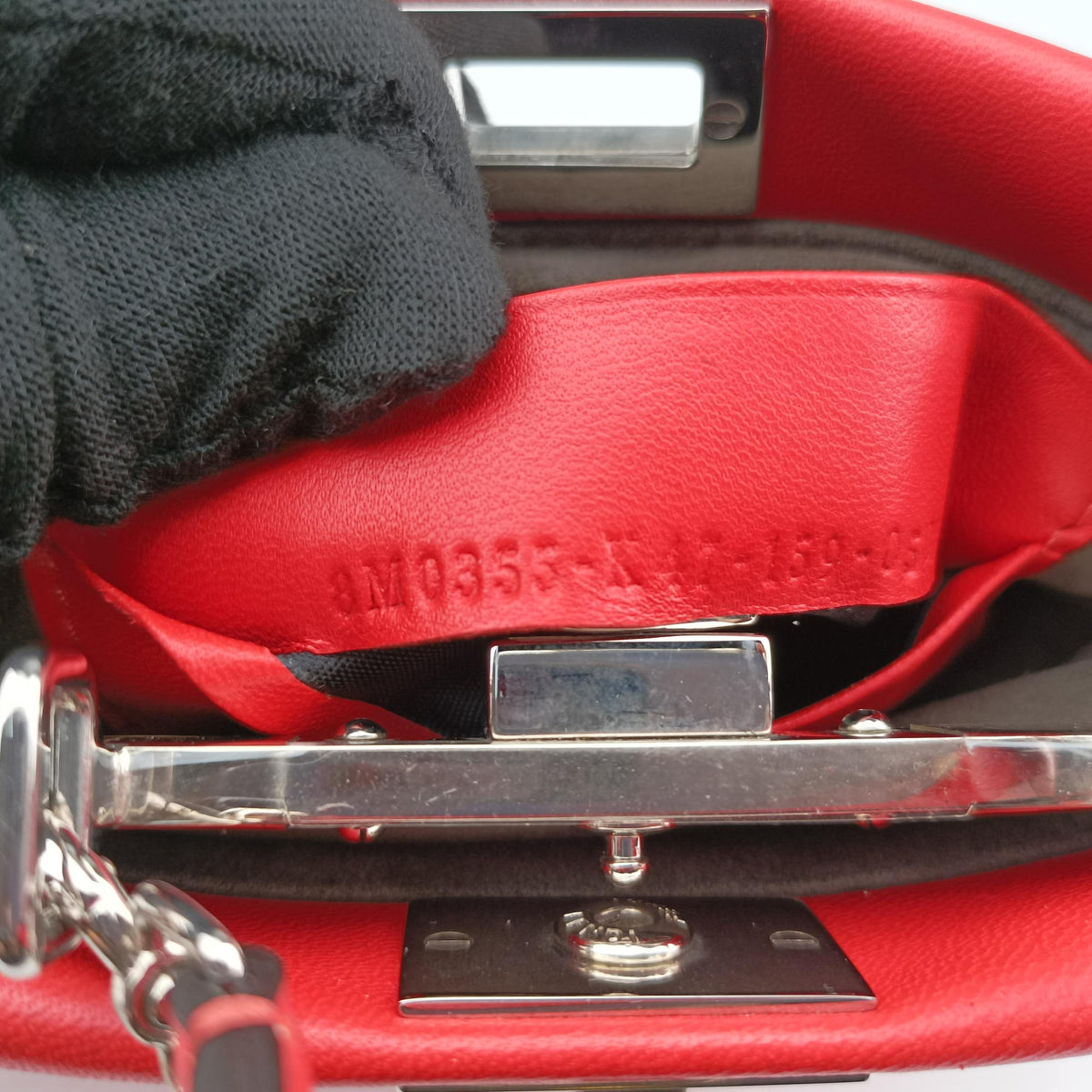 Micro Peekaboo Orange Leather 8M0355 8M0355-K47-159-0501マイクロピーカブー オレンジ レザー 8M0355 8M0355-K47-159-0501
