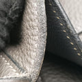 STEVE BESACE Grey Taurillon Clemence 055080CK 15O▢Lスティーブ ブサス グレー トリヨンクレマンス 055080CK 15O▢L