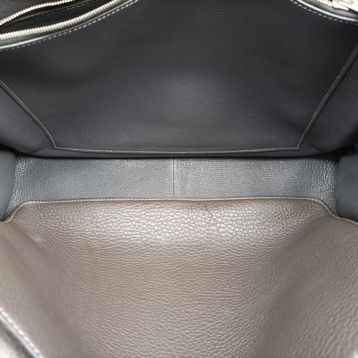 STEVE BESACE Grey Taurillon Clemence 055080CK 15O▢Lスティーブ ブサス グレー トリヨンクレマンス 055080CK 15O▢L