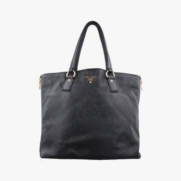 Vitello Daino Zippy Shopping Black leather BR4372 197/Bヴィッテロ ダイノ ジッピー ショッピング ブラック レザー BR4372 197/B