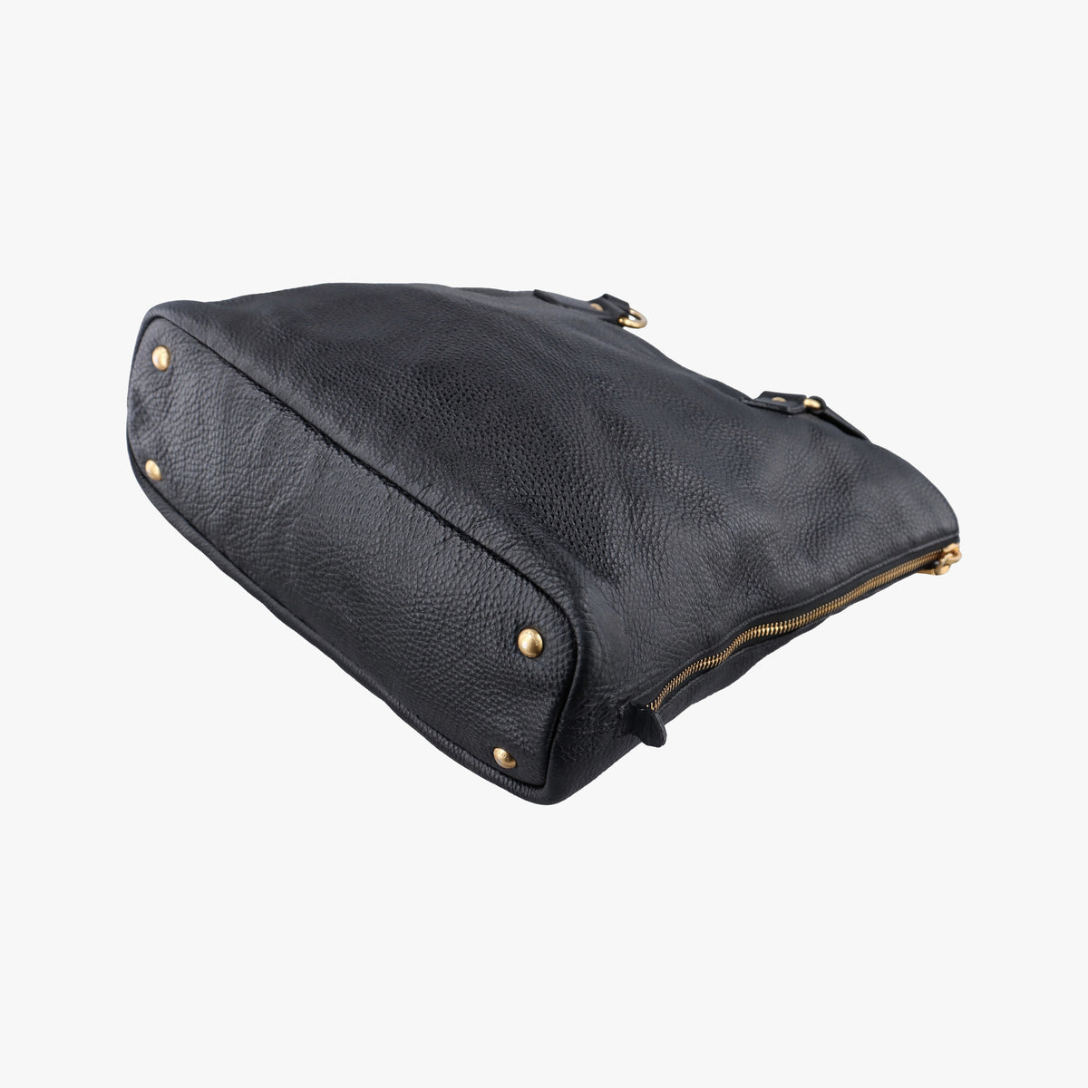 Vitello Daino Zippy Shopping Black leather BR4372 197/Bヴィッテロ ダイノ ジッピー ショッピング ブラック レザー BR4372 197/B