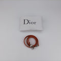 クリスチャンディオール Christian Dior ショルダーバッグ レディース レディディオール アベニュー オレンジ ラムスキン 11-MA-0028