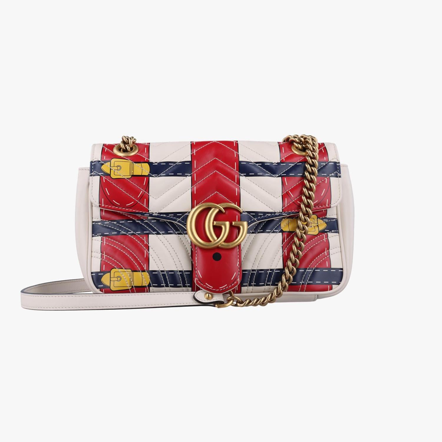 グッチ Gucci ショルダーバッグ レディース GGマーモント マルチカラー レザー 443497 B021700047