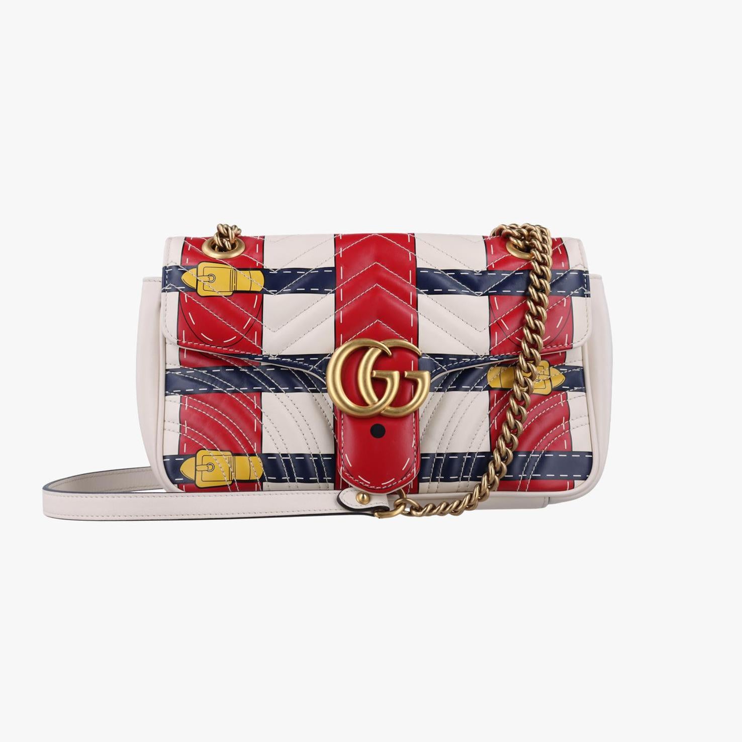 グッチ Gucci ショルダーバッグ レディース GGマーモント マルチカラー レザー 443497 B021700047