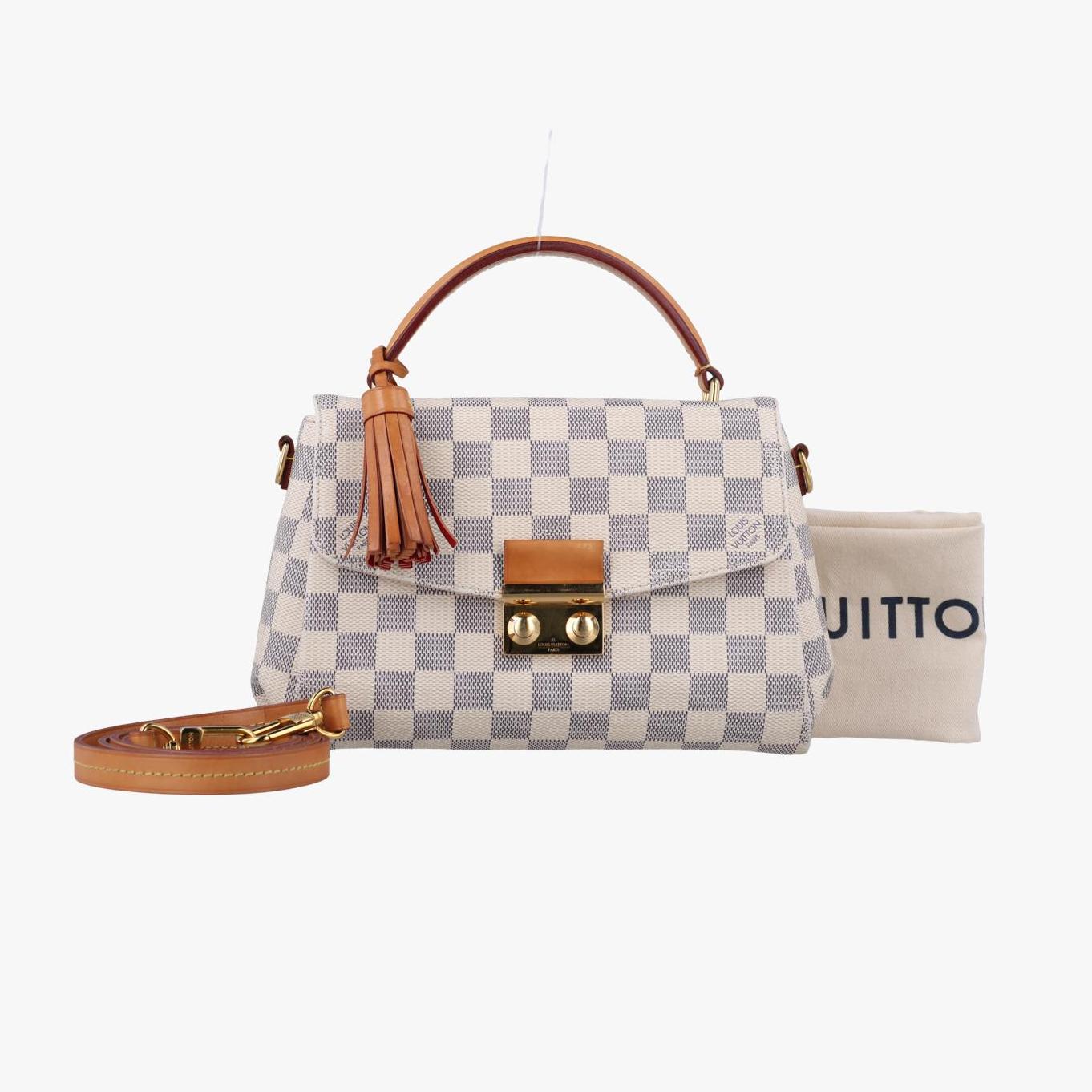 ルイヴィトン Louis Vuitton ショルダーバッグ レディース クロワゼット ホワイト ダミエ キャンバス N41581 FL4156