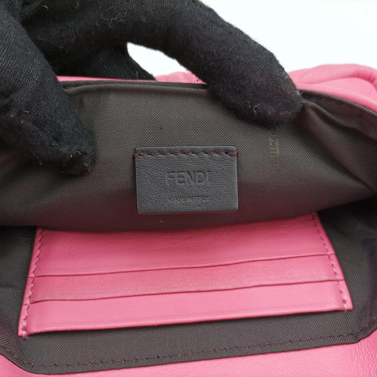 フェンディ Fendi ショルダーバッグ レディース マンマバケット ピンク レザー 8BS017 A72V 198-10429