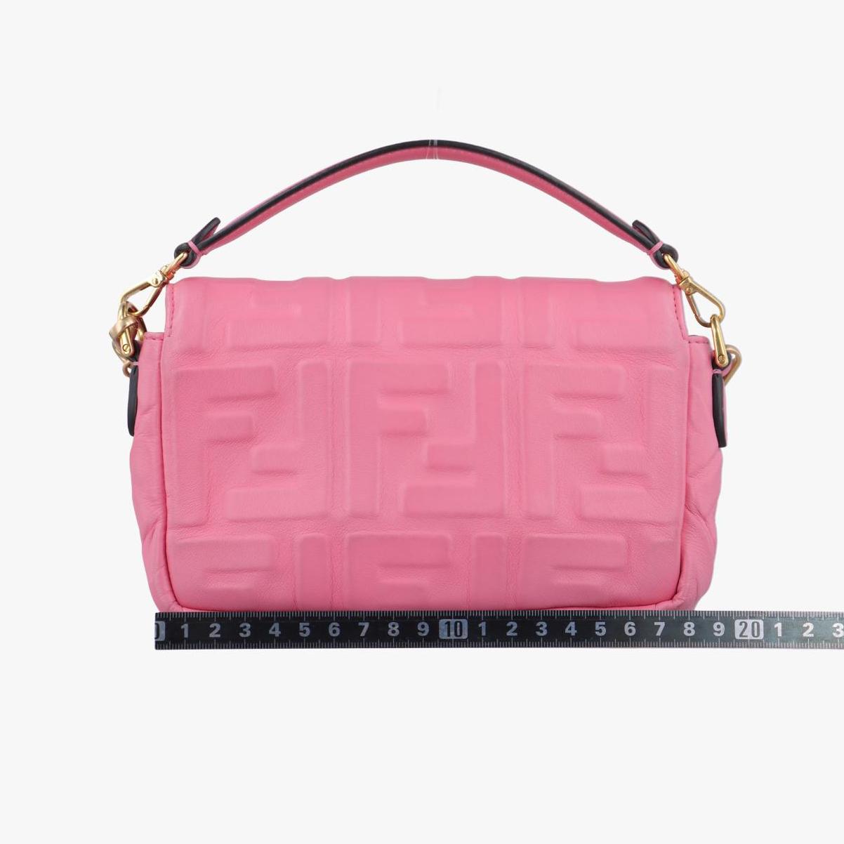 フェンディ Fendi ショルダーバッグ レディース マンマバケット ピンク レザー 8BS017 A72V 198-10429