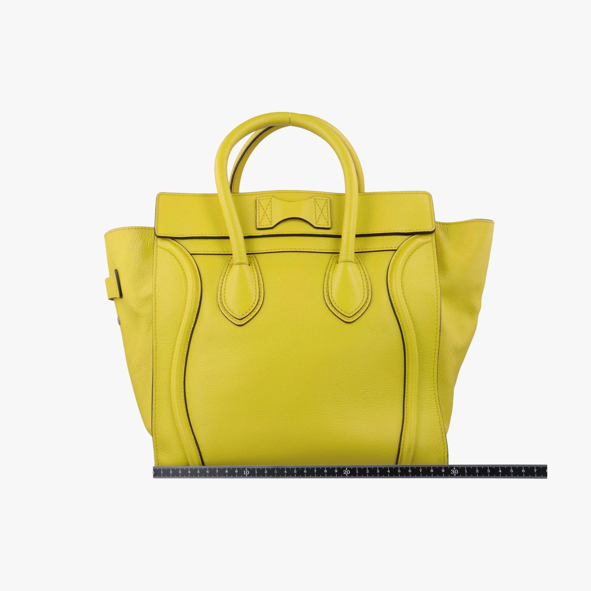 セリーヌ Celine ハンドバッグ レディース ラゲージミニショッパー イエロー レザー F-SA-0152 S-MM-0172