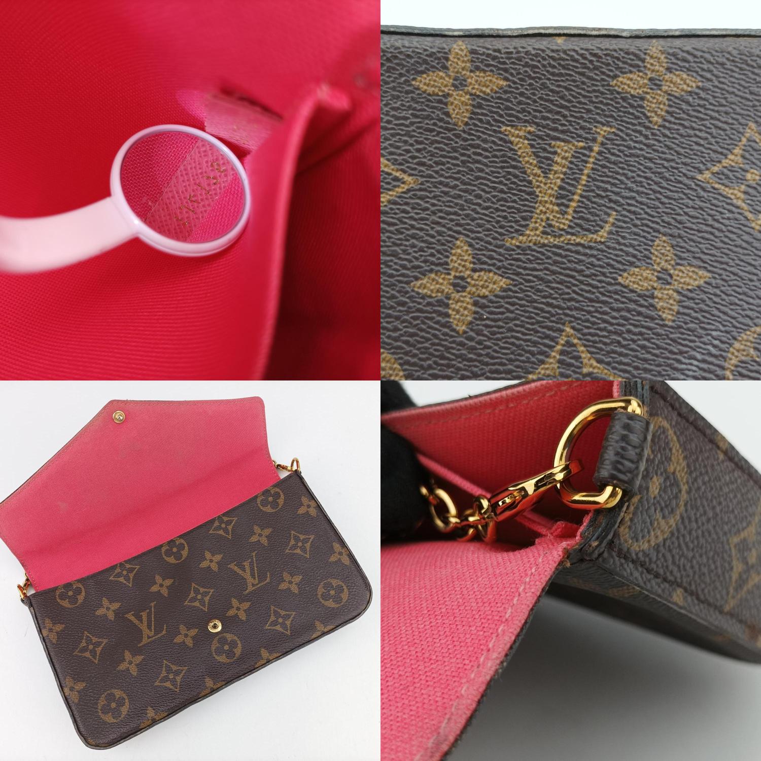 ルイヴィトン Louis Vuitton ショルダーバッグ レディース ポシェットフェリーチェ ブラウン モノグラム キャンバス M62416 TJ4176