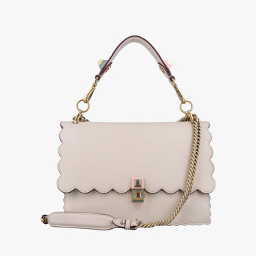 フェンディ Fendi ショルダーバッグ レディース キャナイ ホワイト レザー 8BT283 A18Q 8762-188