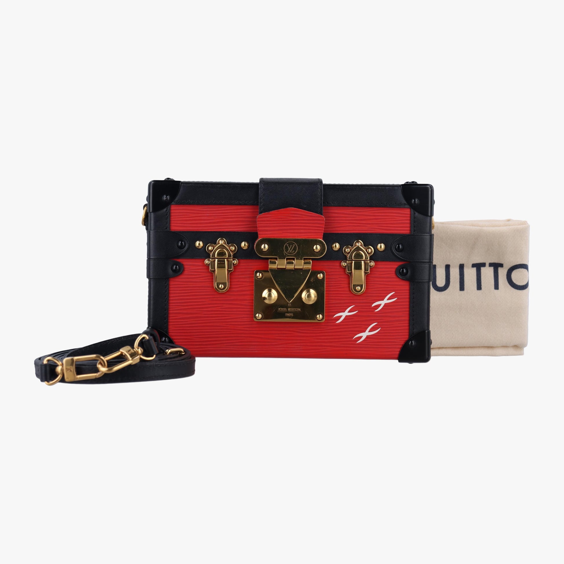 ルイヴィトン Louis Vuitton ショルダーバッグ レディース プティットマル カバン ポシェット レッド エピ M54651 DU0155