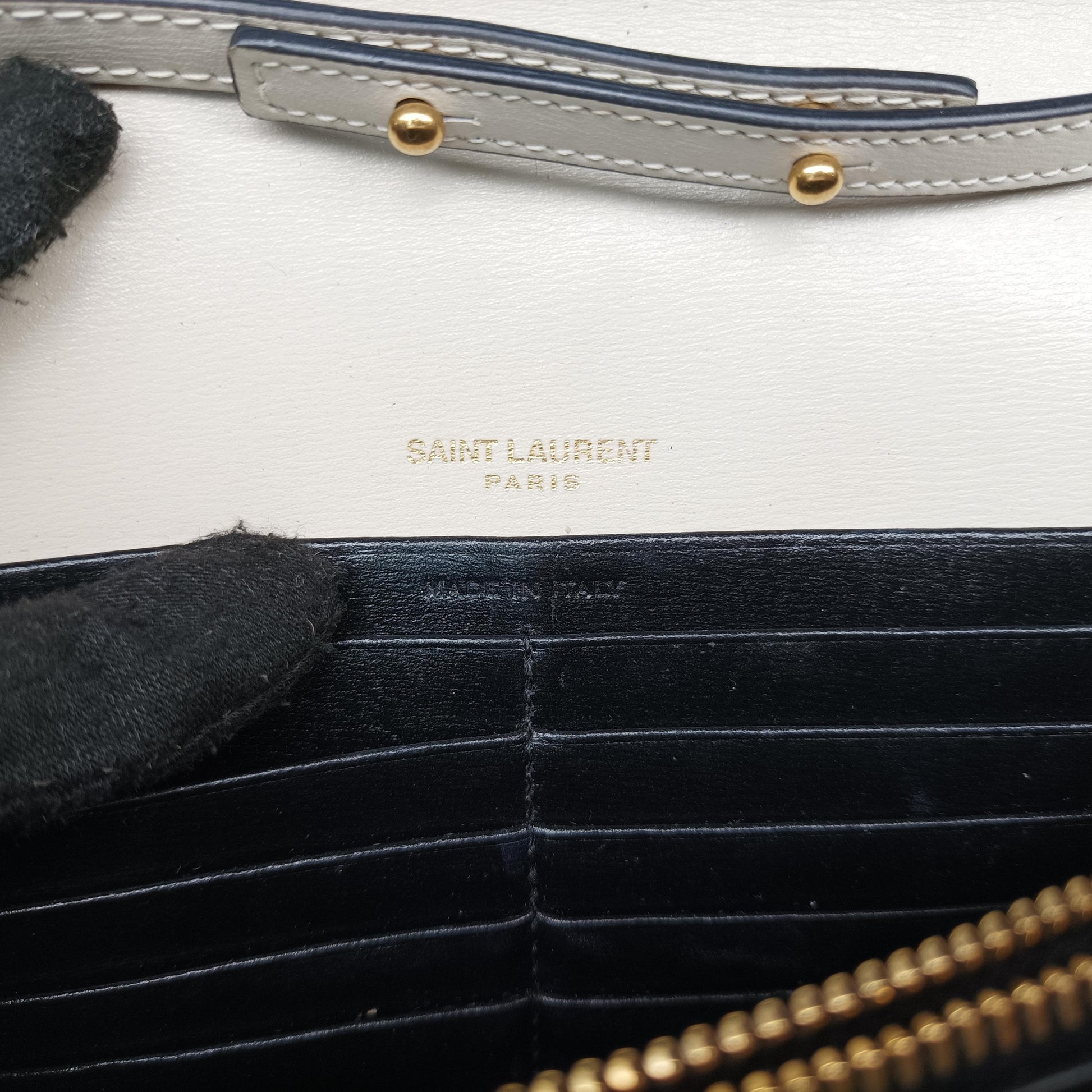 イヴサンローラン Yves saint Laurent ショルダーバッグ レディース シュルピス カラーブロック ブラック レザー TGR554463.0119と記載有り