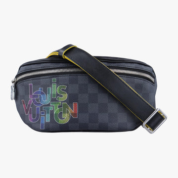 ルイヴィトン Louis Vuitton ボディバッグ/ウェストバッグ レディース グラフィット リンク ブラック ダミエキャンバス N40276 MI4109