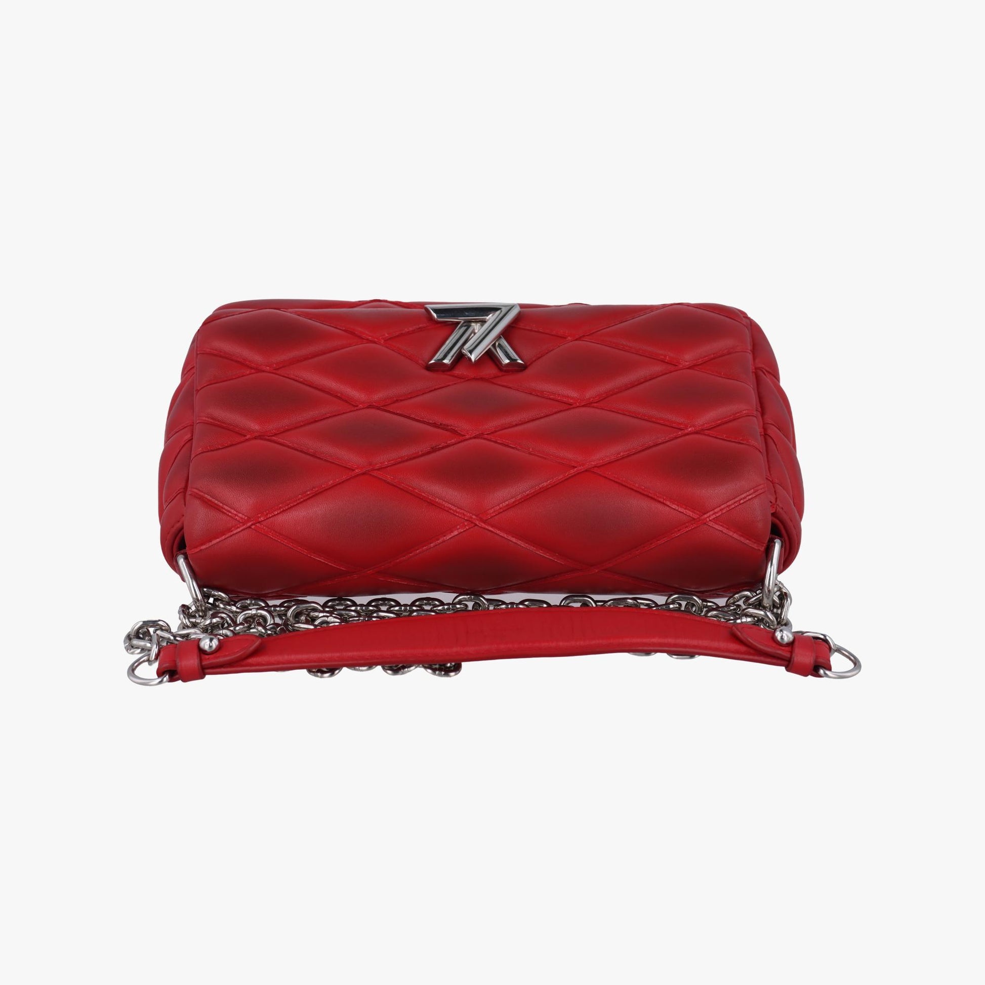 ルイヴィトン Louis Vuitton ショルダーバッグ レディース GO-14ミニ レッド レザー M51000 FO1125