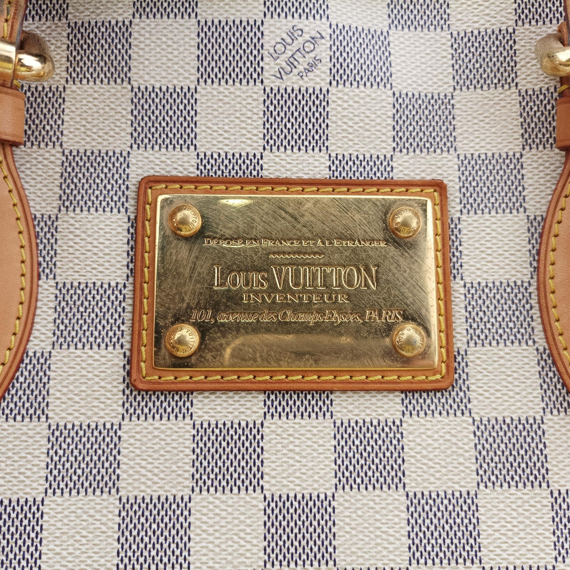 ルイヴィトン Louis Vuitton ショルダーバッグ レディース ハムプステッドMM アズール ダミエ キャンバス N51206 CR3089