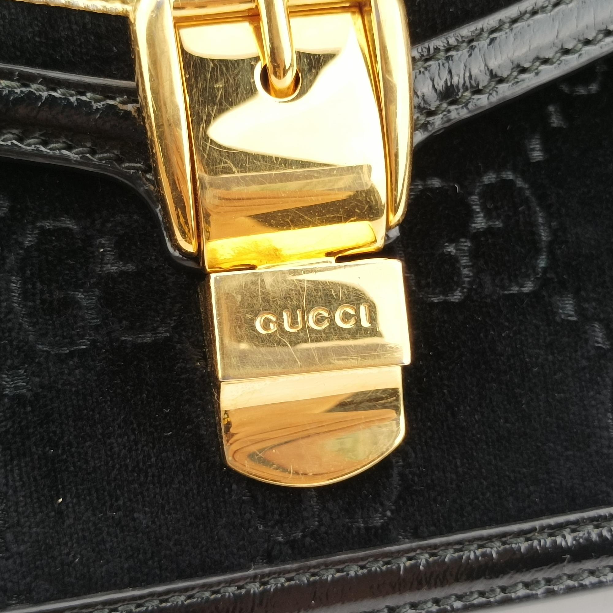 グッチ Gucci ショルダーバッグ レディース シルヴィ ブラック×マルチ ベロア×レザー×キャンバス 524405 498075