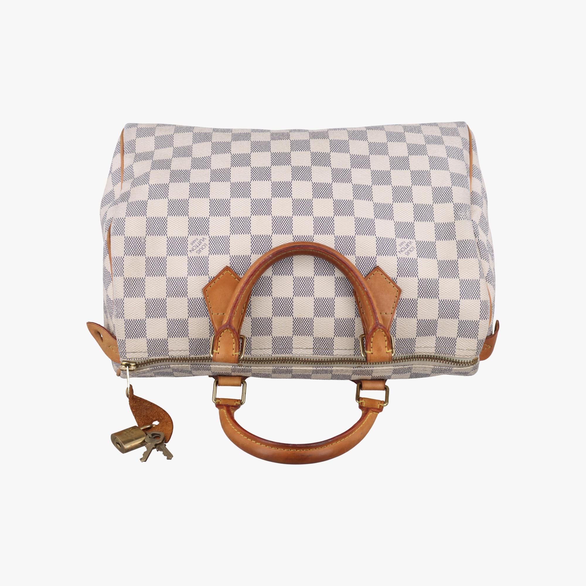 ルイヴィトン Louis Vuitton ボストンバッグ レディース スピーディ30 アズール ダミエ キャンパス N41533 MB2151