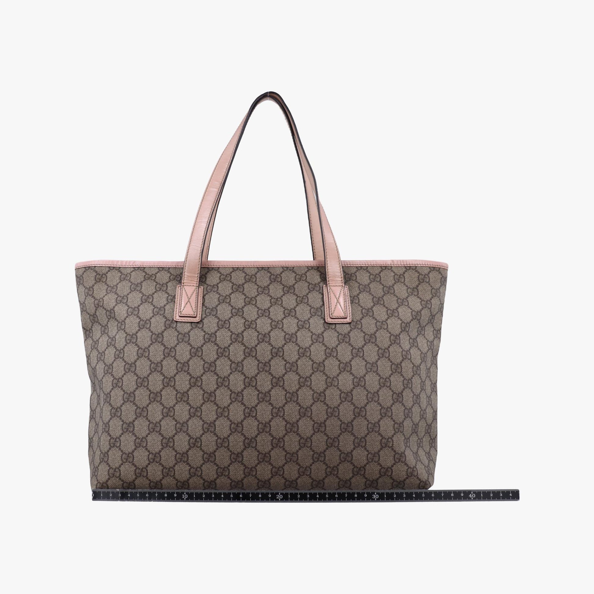 グッチ Gucci ハンドバッグ レディース GGプラス GGスプリーム グレー PVCコーティングキャンバス×レザー 211137 C4813146