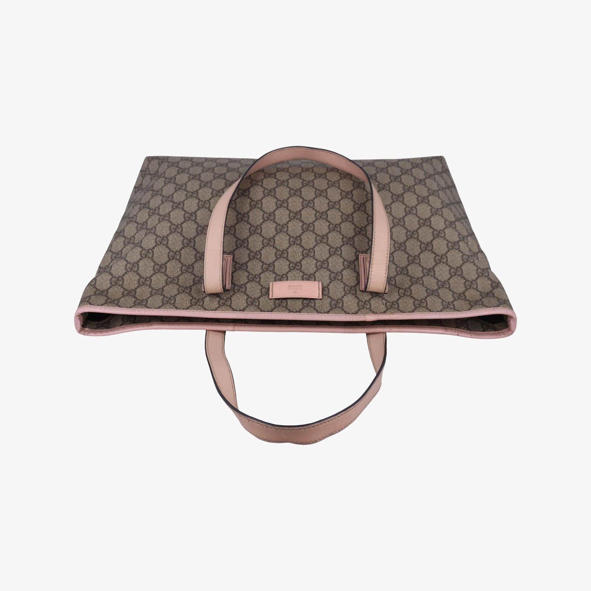 グッチ Gucci ハンドバッグ レディース GGプラス GGスプリーム グレー PVCコーティングキャンバス×レザー 211137 C4813146