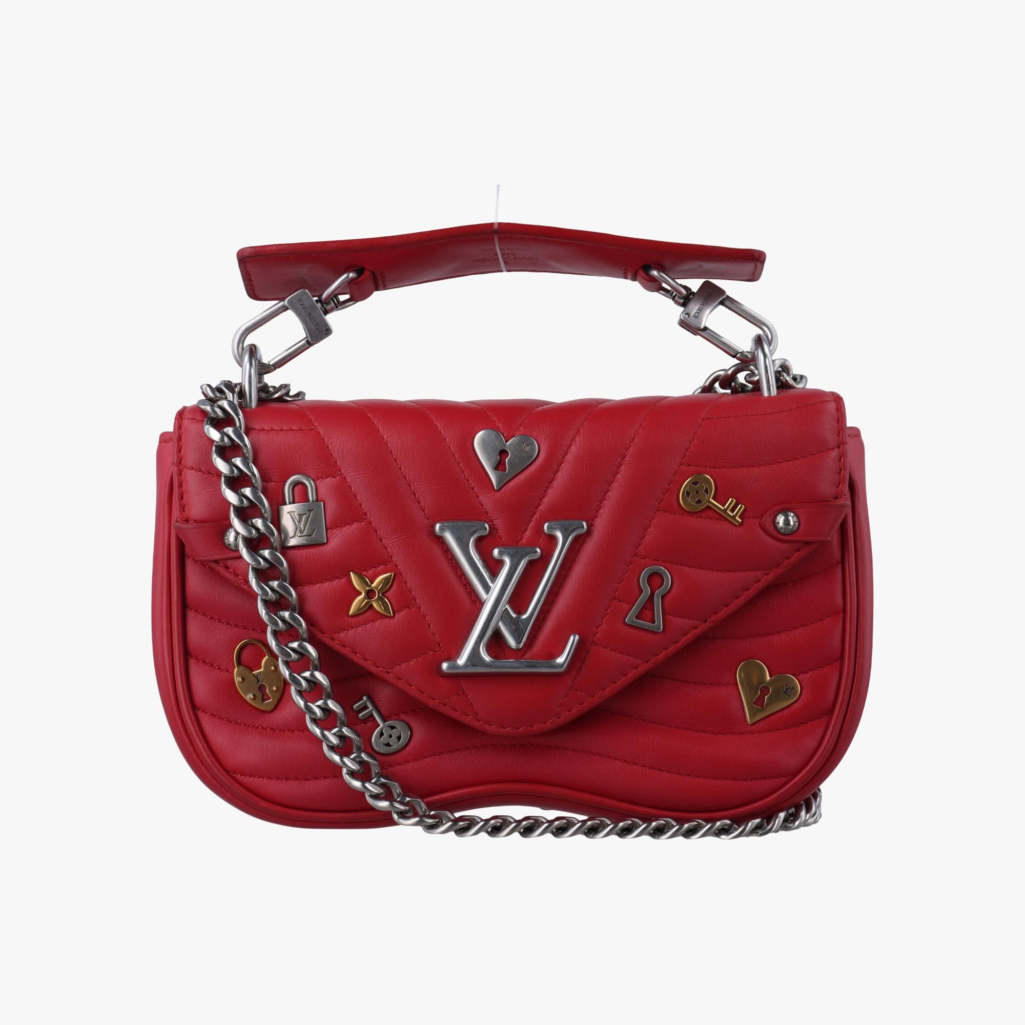 ルイヴィトン Louis Vuitton ショルダーバッグ レディース ニューウェーブ　ラブロックPM レッド レザー NZ5118