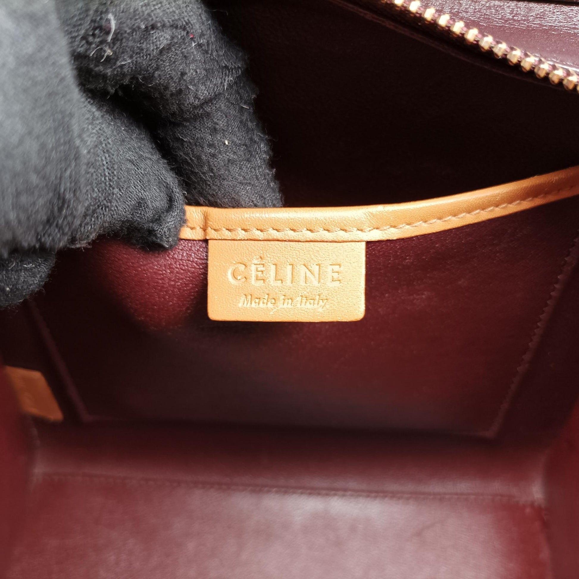 セリーヌ Celine ショルダーバッグ レディース ラゲージナノショッパー ピンクベージュ×ブラウン×ブラック レザー F-CU-1185