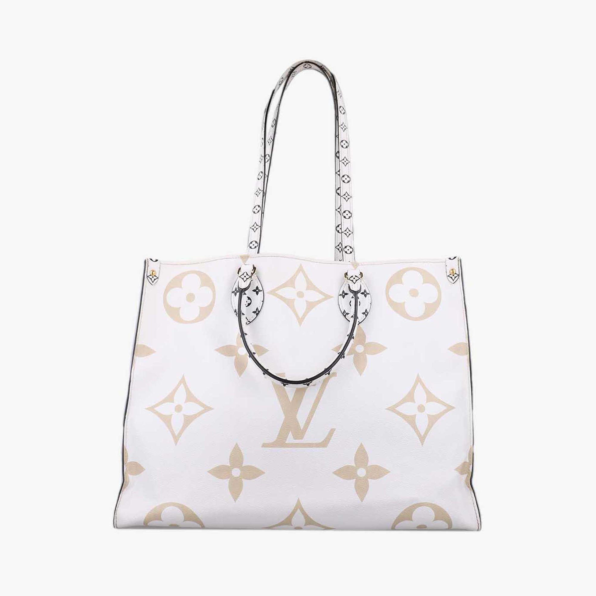 ルイヴィトン Louis Vuitton ショルダーバッグ レディース オンザゴー GM グリーン×ベージュ×マルチカラー モノグラム ジャイアント M44571 FL2129