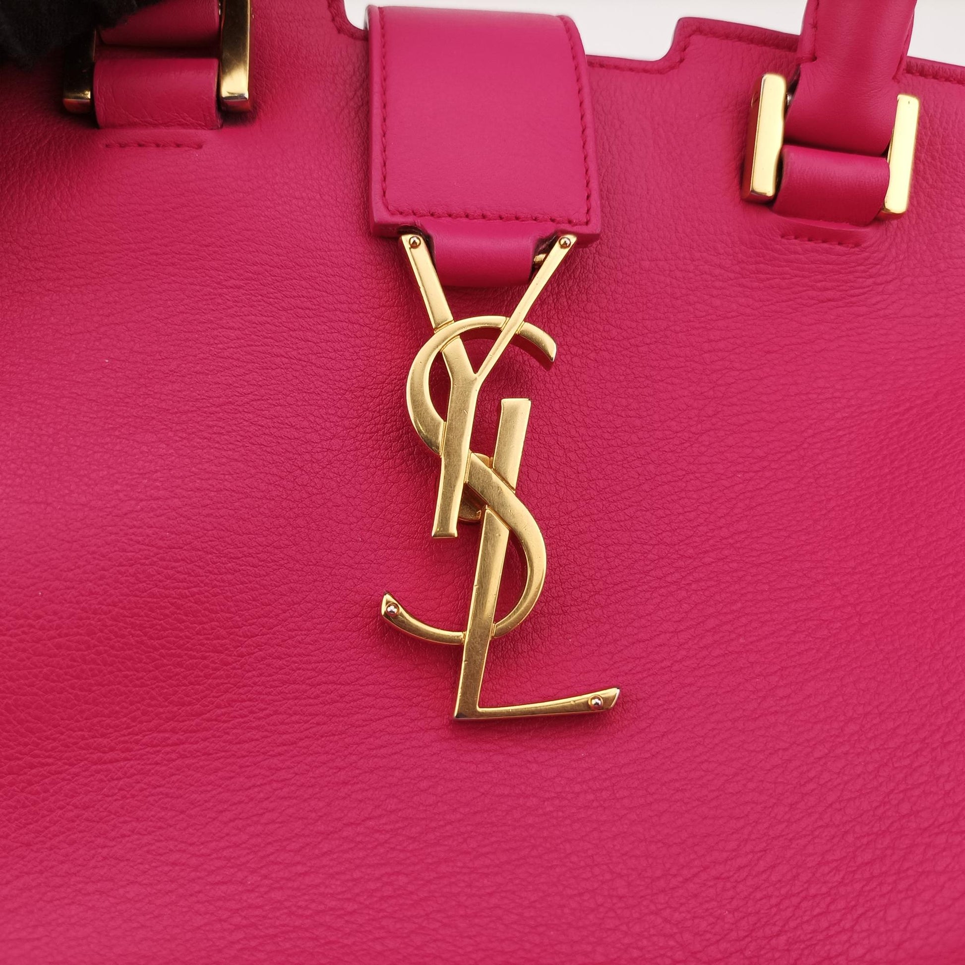 イヴサンローラン Yves saint Laurent ショルダーバッグ レディース ベイビーカバス ローズ レッド レザー CLD394461.0315