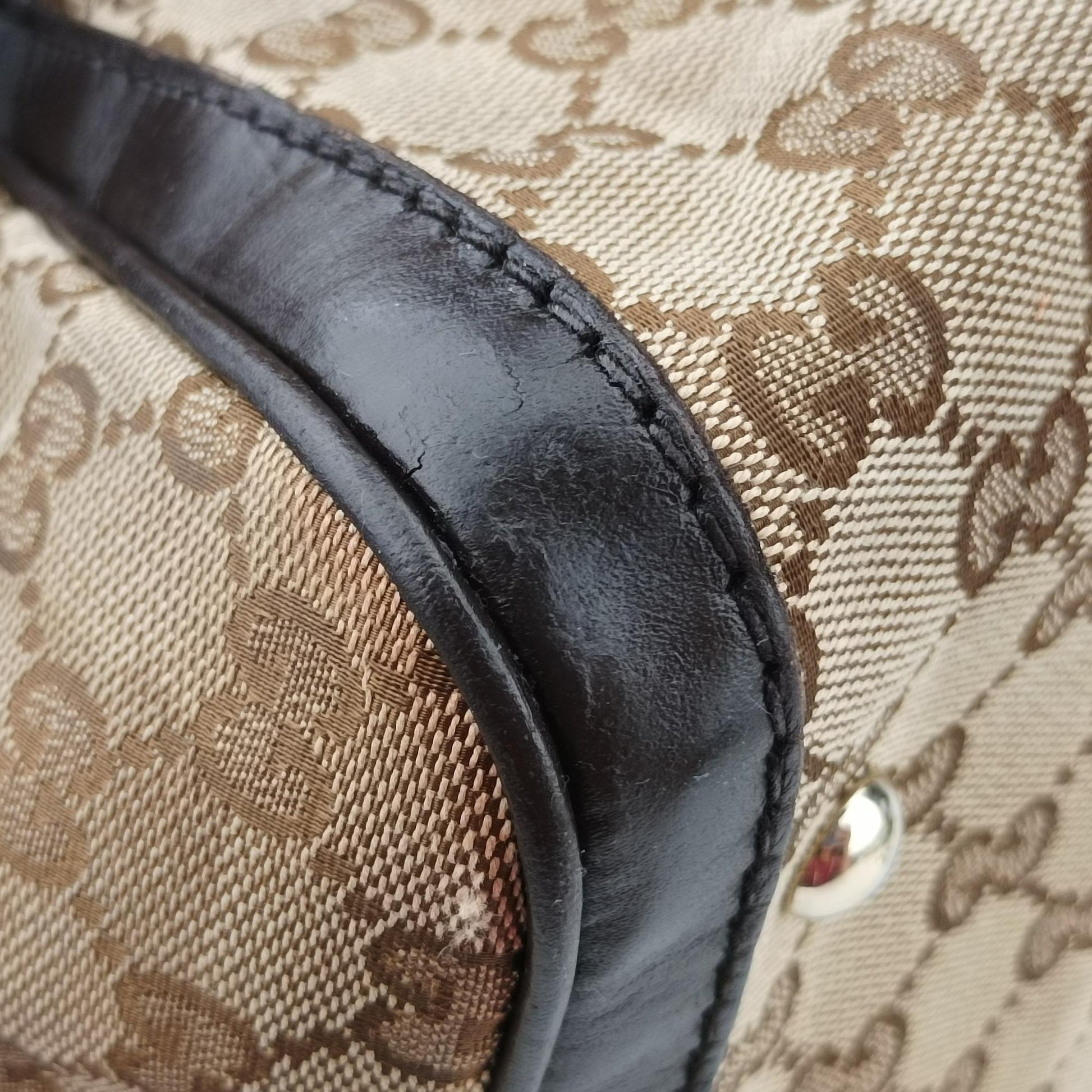 グッチ Gucci ボストンバッグ レディース シェリーライン ボストン ベージュ×グリーン×レッド キャンバス×レザー 247205 D014989941