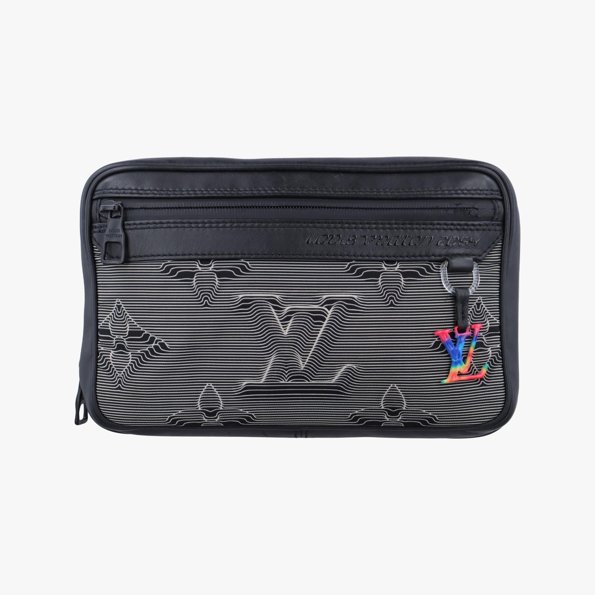 ルイヴィトン Louis Vuitton ショルダーバッグ レディース エクスパンダフル メッセンジャー ブラック ナイロン×レザー M55698 UB4169