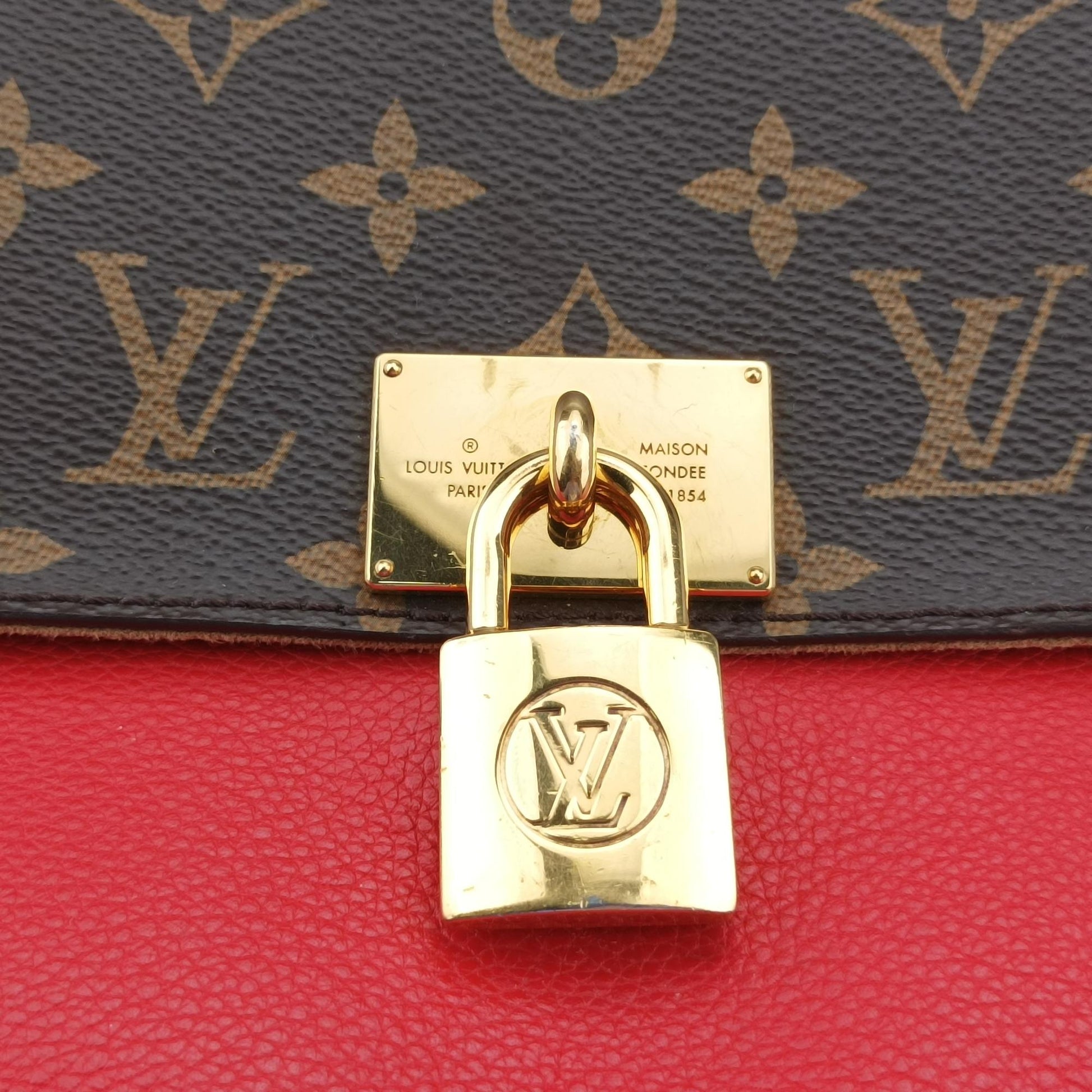 ルイヴィトン Louis Vuitton ショルダーバッグ レディース マリニャン モノグラム/ブラウン系×コクリコ モノグラムキャンバス×カーフレザー M44286 FL1168