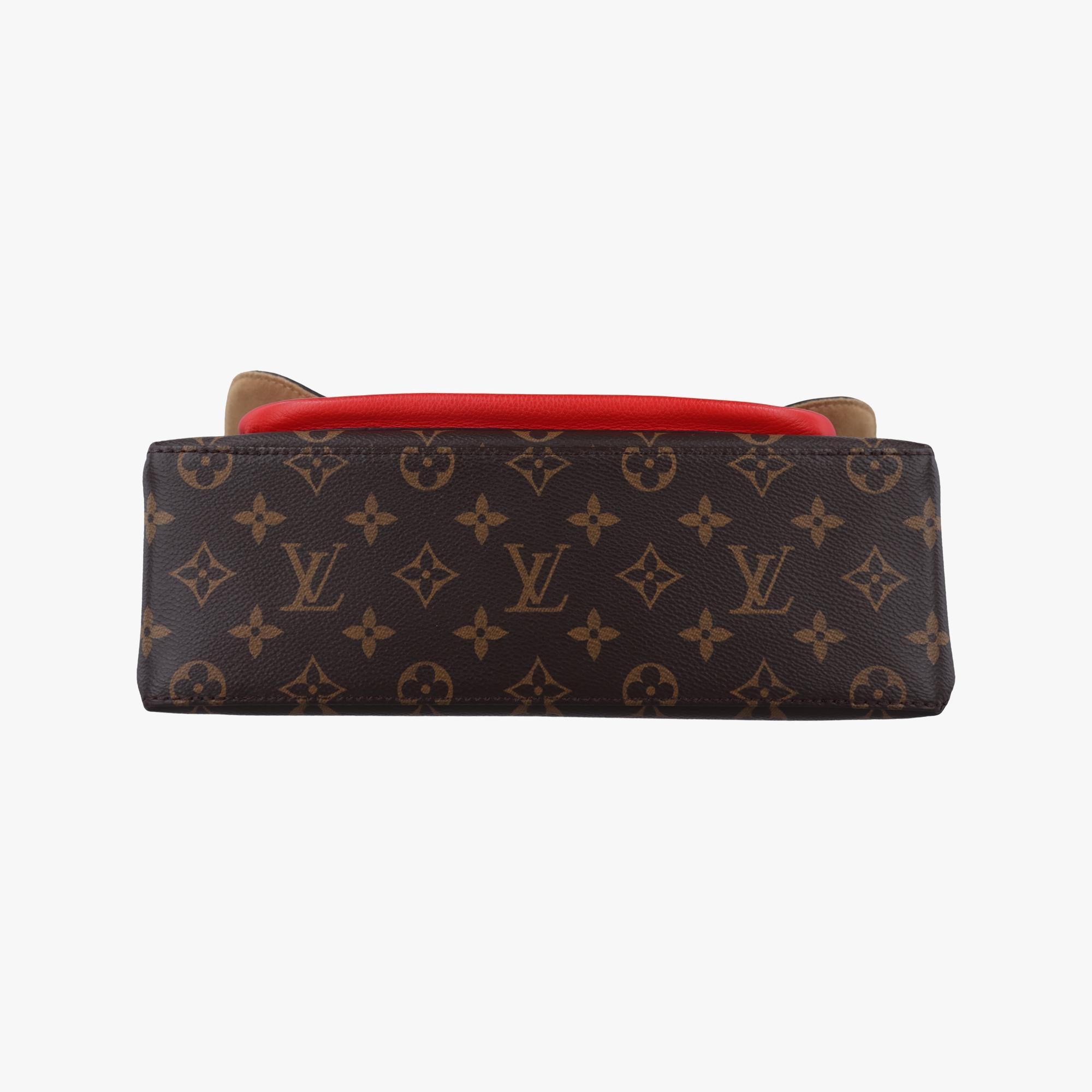 ルイヴィトン Louis Vuitton ショルダーバッグ レディース マリニャン モノグラム/ブラウン系×コクリコ モノグラムキャンバス×カーフレザー M44286 FL1168