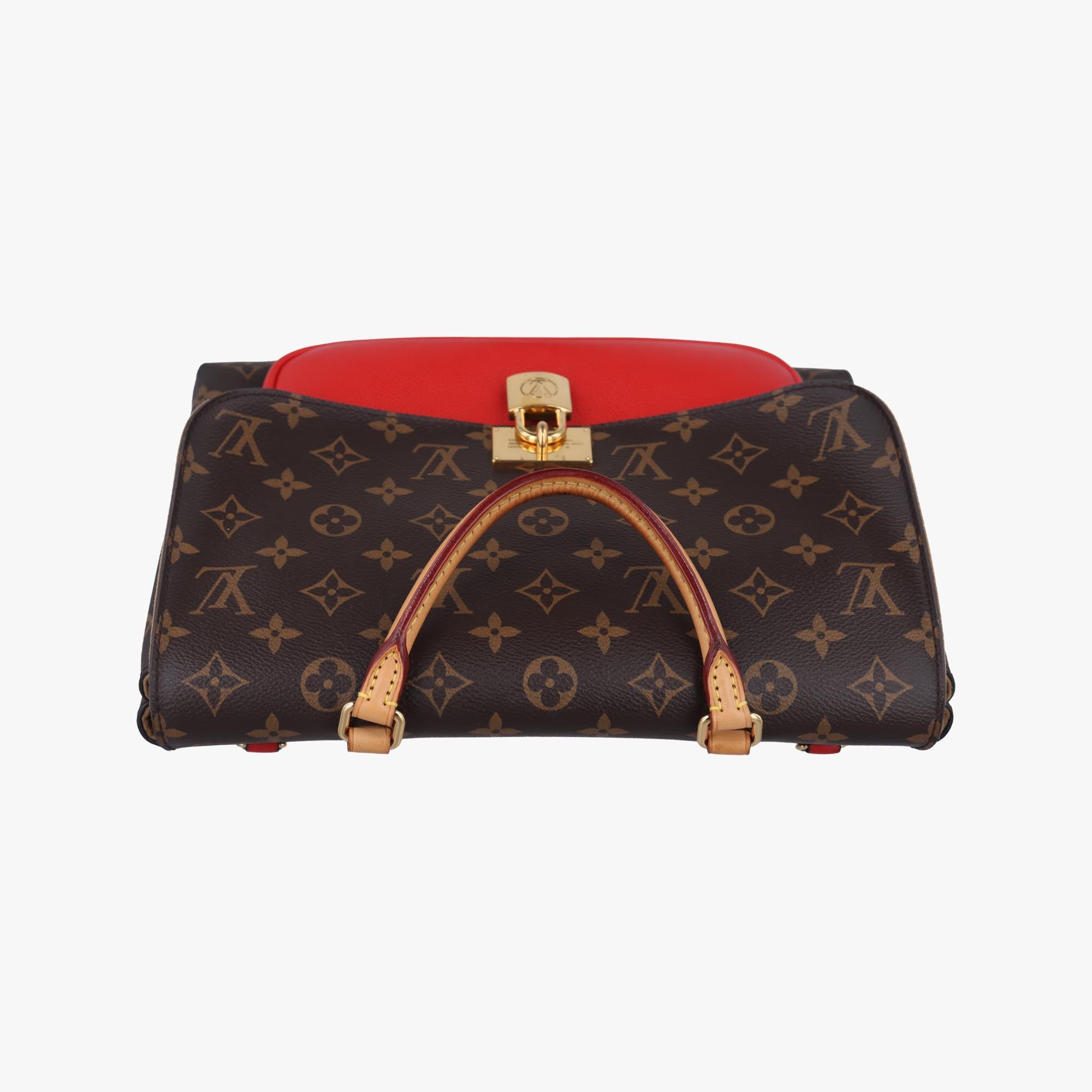 ルイヴィトン Louis Vuitton ショルダーバッグ レディース マリニャン モノグラム/ブラウン系×コクリコ モノグラムキャンバス×カーフレザー M44286 FL1168