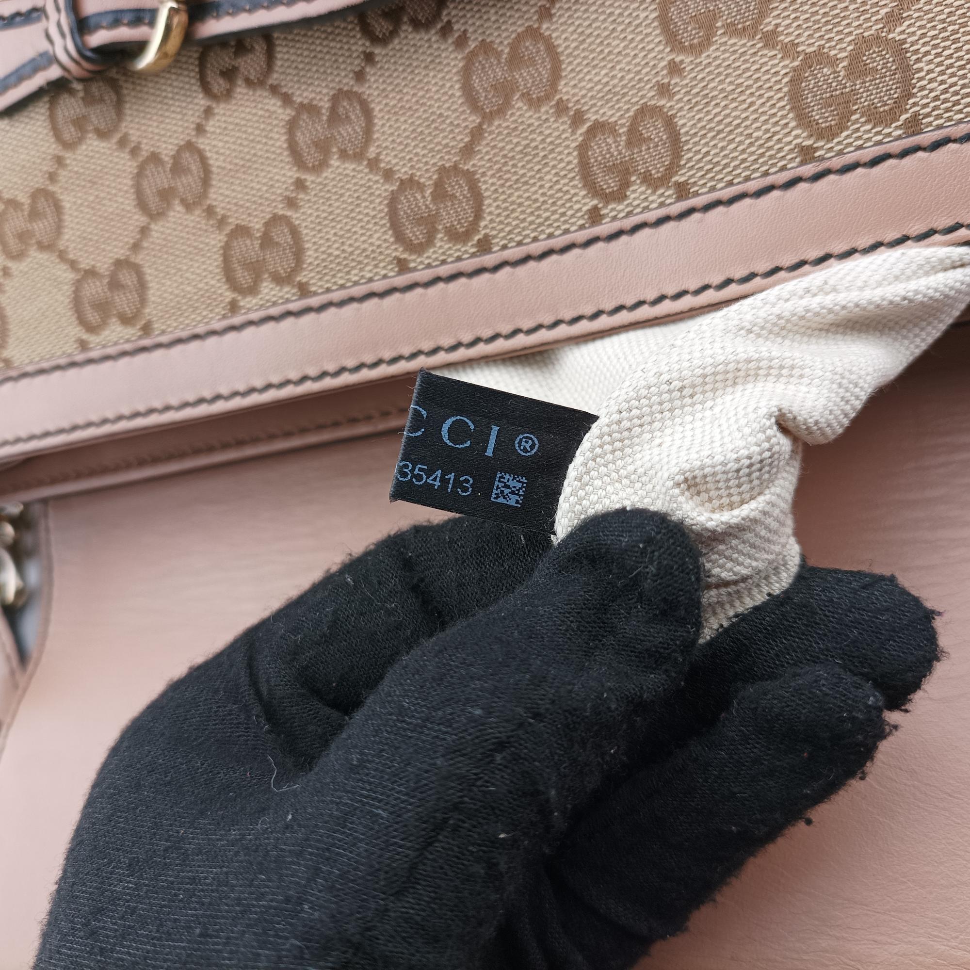 グッチ Gucci ショルダーバッグ レディース エミリー ブラウン×ピンク キャンバス×レザー 295403 D012935413