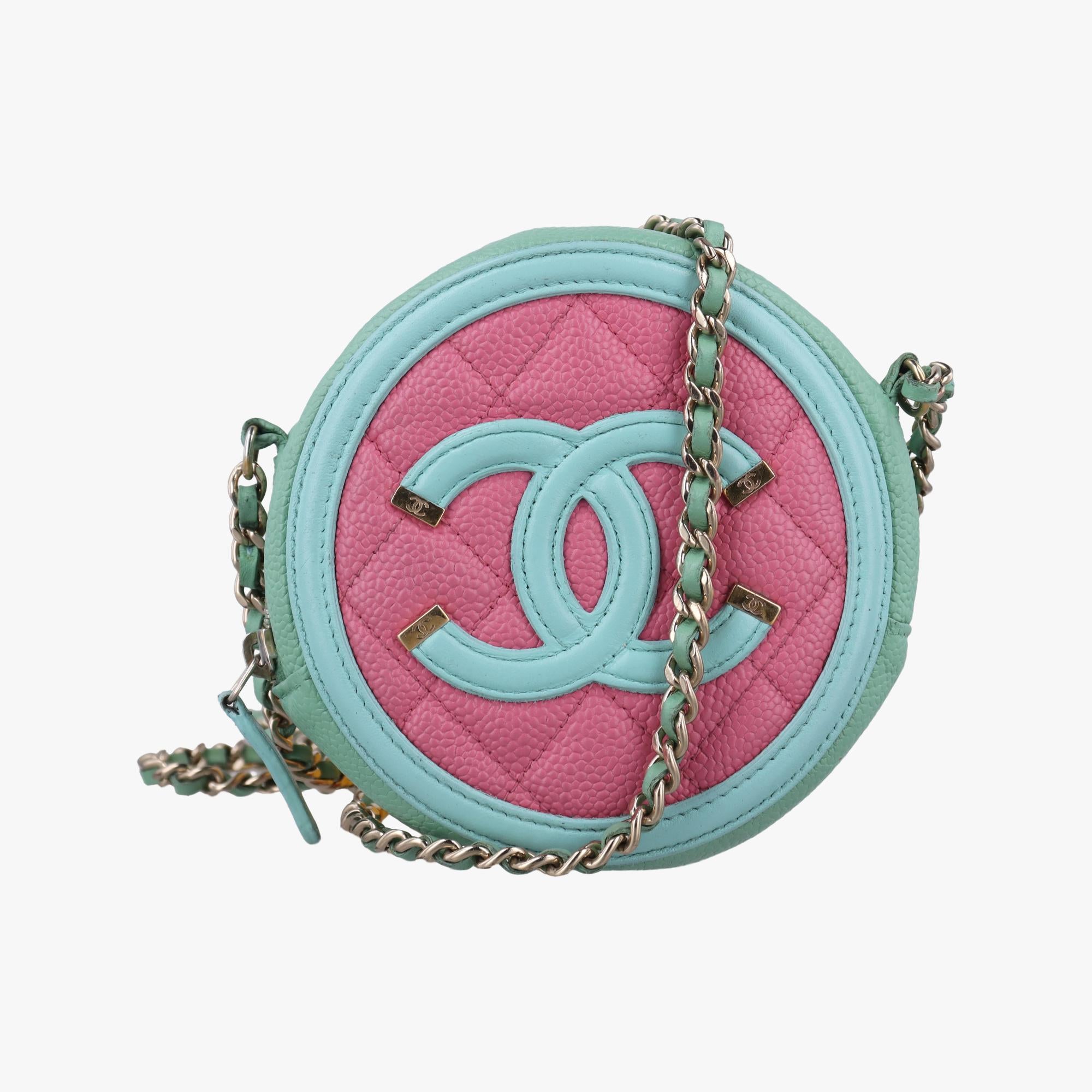 シャネル Chanel ショルダーバッグ レディース CCフィリグリー　ラウンド マルチカラー キャビアスキン A81599 27099254