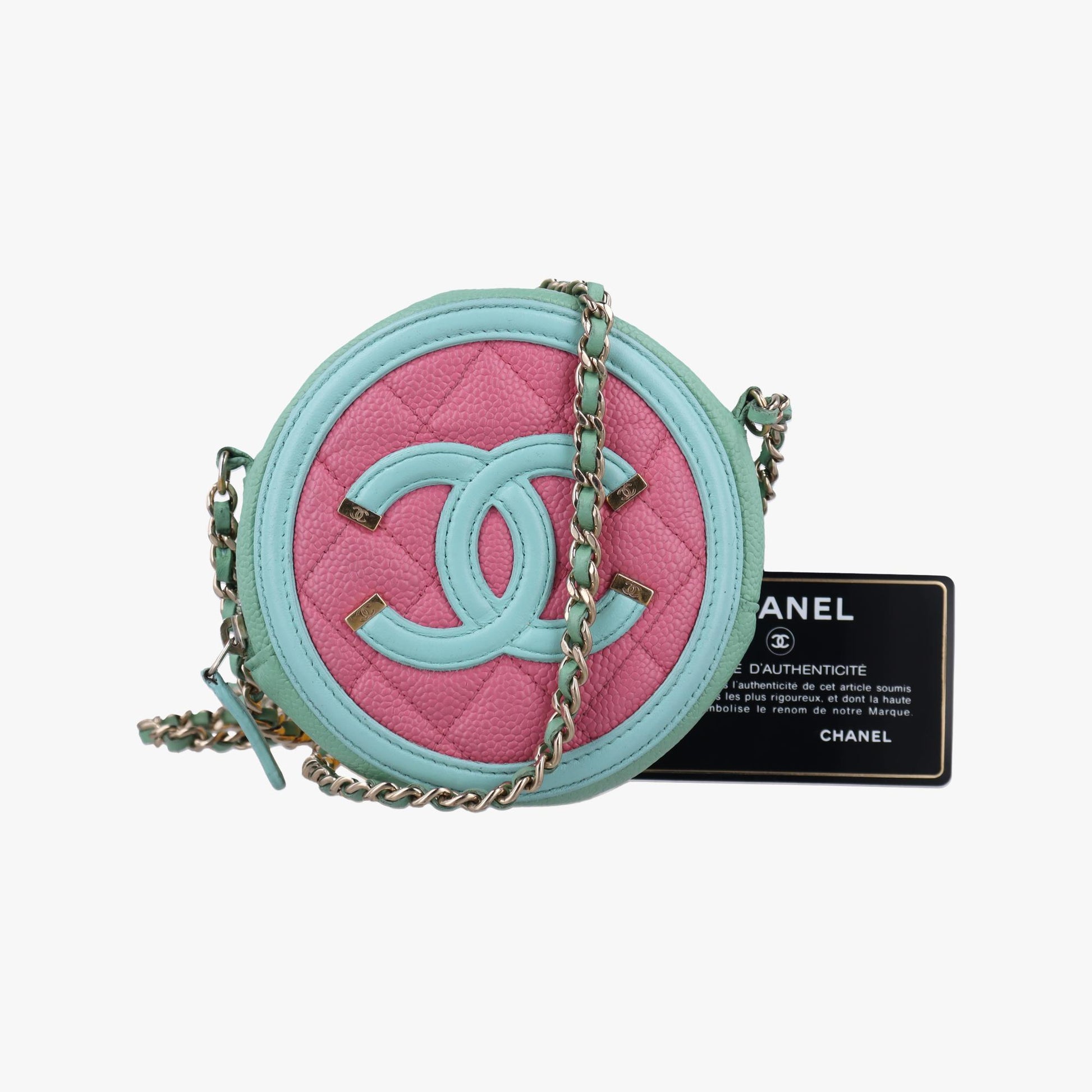 シャネル Chanel ショルダーバッグ レディース CCフィリグリー　ラウンド マルチカラー キャビアスキン A81599 27099254