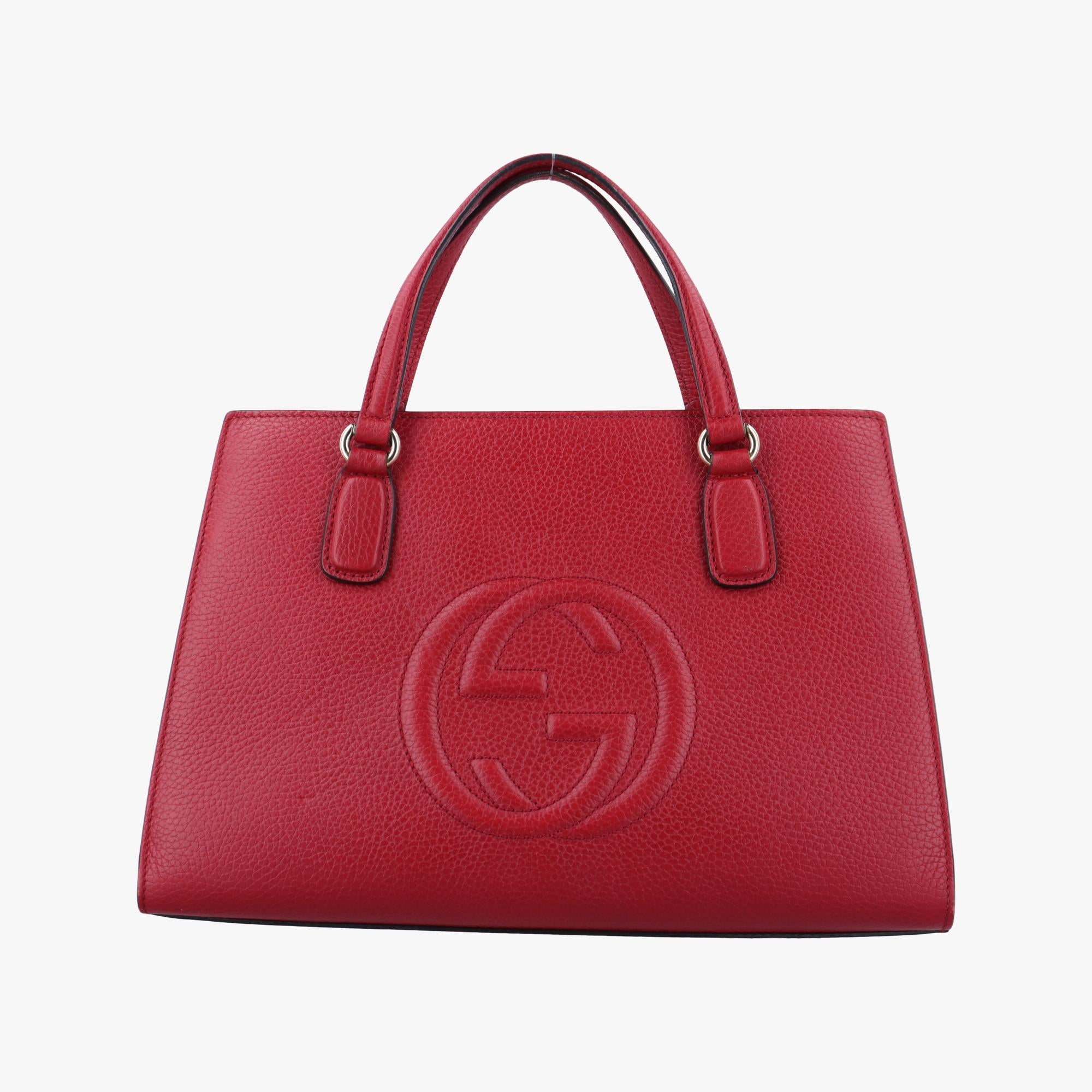 グッチ Gucci ショルダーバッグ レディース ソーホー レッド レザー 431571 D019976995