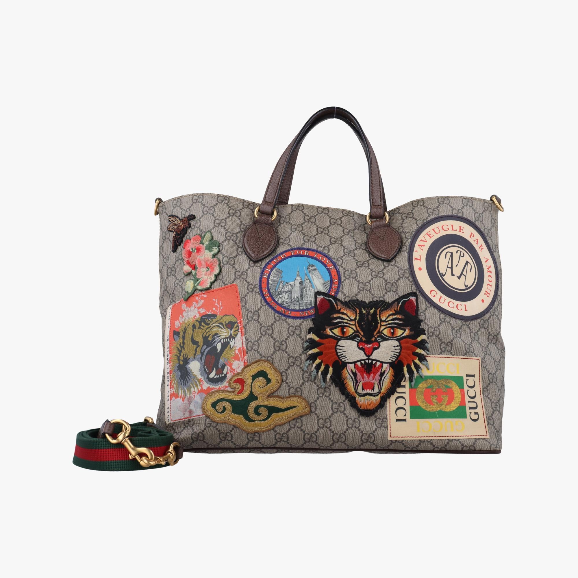 グッチ Gucci ショルダーバッグ メンズ GGスプリームクーリエ ベージュ×マルチ GGスプリームキャンバス 474085 G027463782