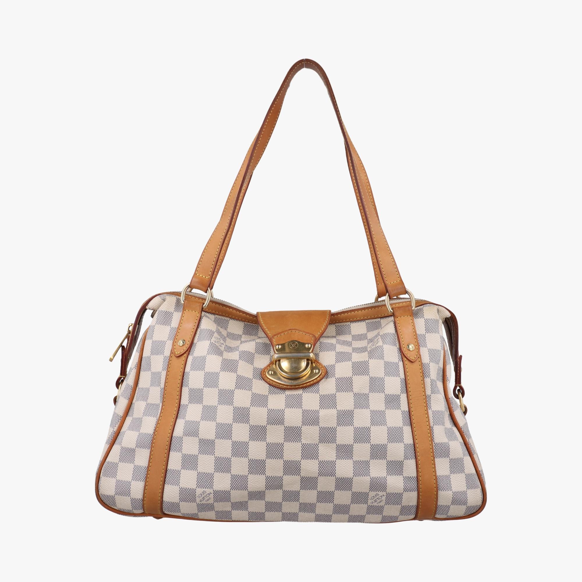 ルイヴィトン Louis Vuitton ショルダーバッグ レディース ストレーザPM アズール ダミエ キャンバス N42220 TR0171