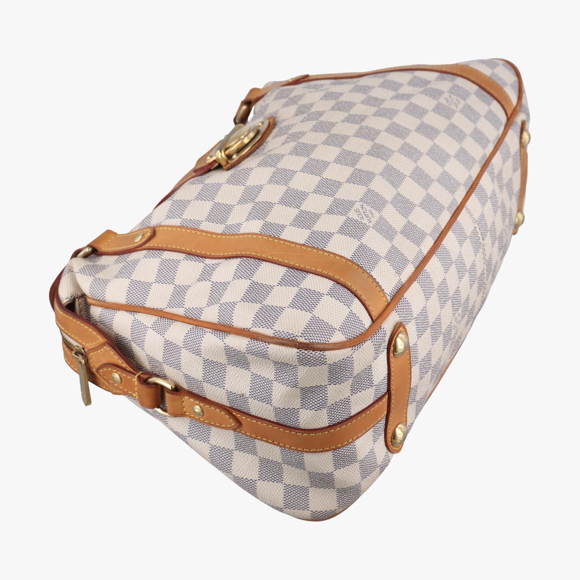 ルイヴィトン Louis Vuitton ショルダーバッグ レディース ストレーザPM アズール ダミエ キャンバス N42220 TR0171