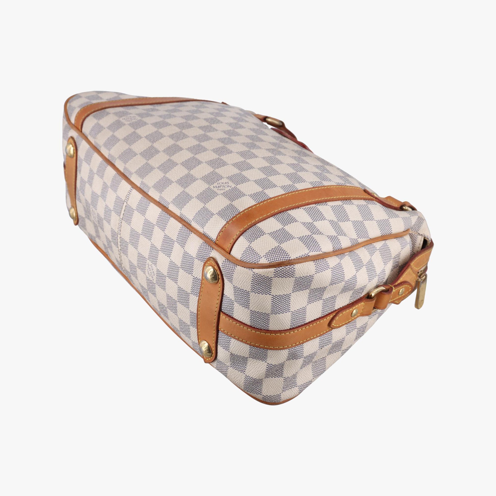 ルイヴィトン Louis Vuitton ショルダーバッグ レディース ストレーザPM アズール ダミエ キャンバス N42220 TR0171