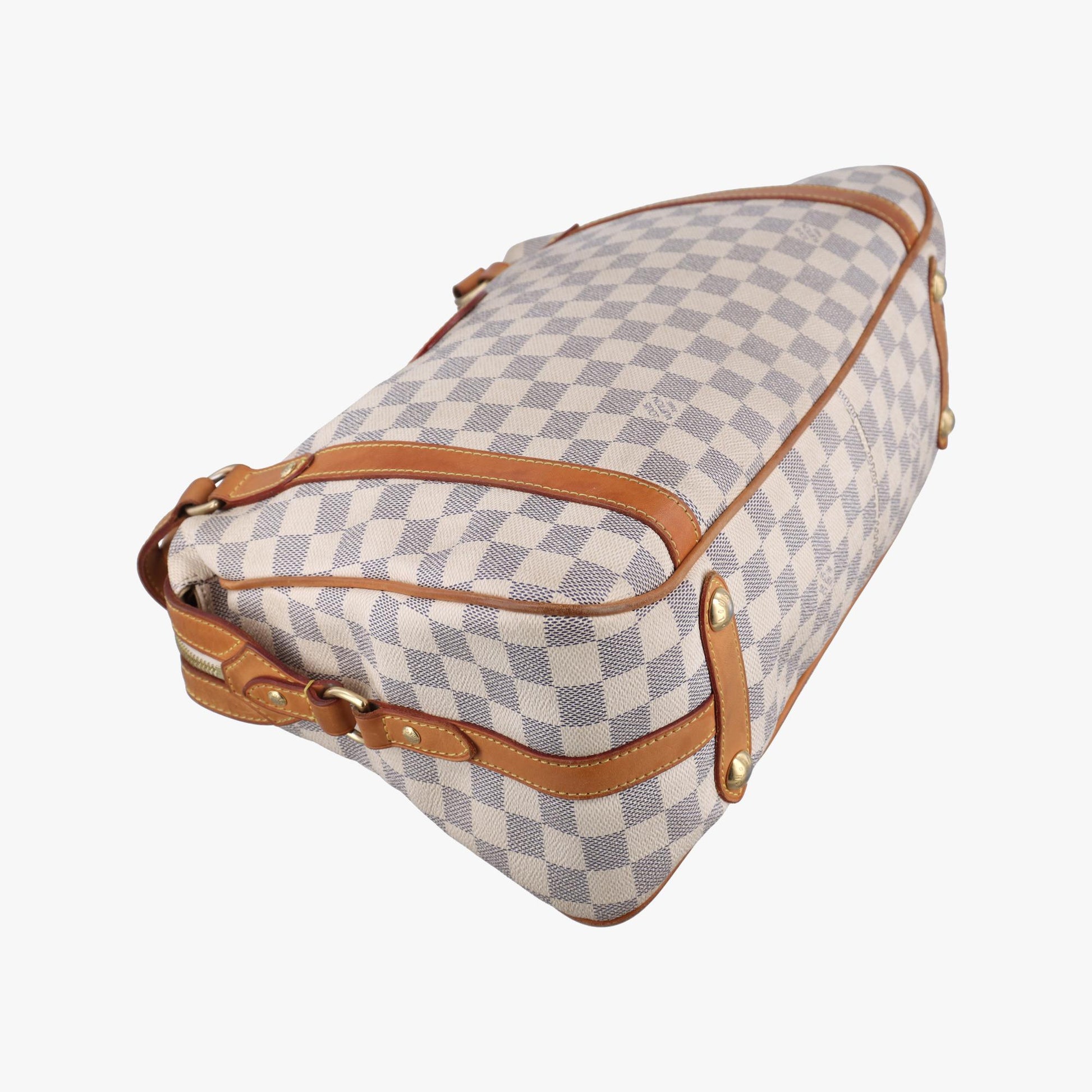 ルイヴィトン Louis Vuitton ショルダーバッグ レディース ストレーザPM アズール ダミエ キャンバス N42220 TR0171