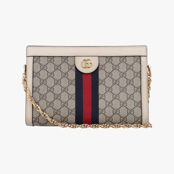 グッチ Gucci ショルダーバッグ レディース オフィディア ベージュ×ホワイト×マルチ PVCコーティングキャンバス×レザー 503877 I037389820