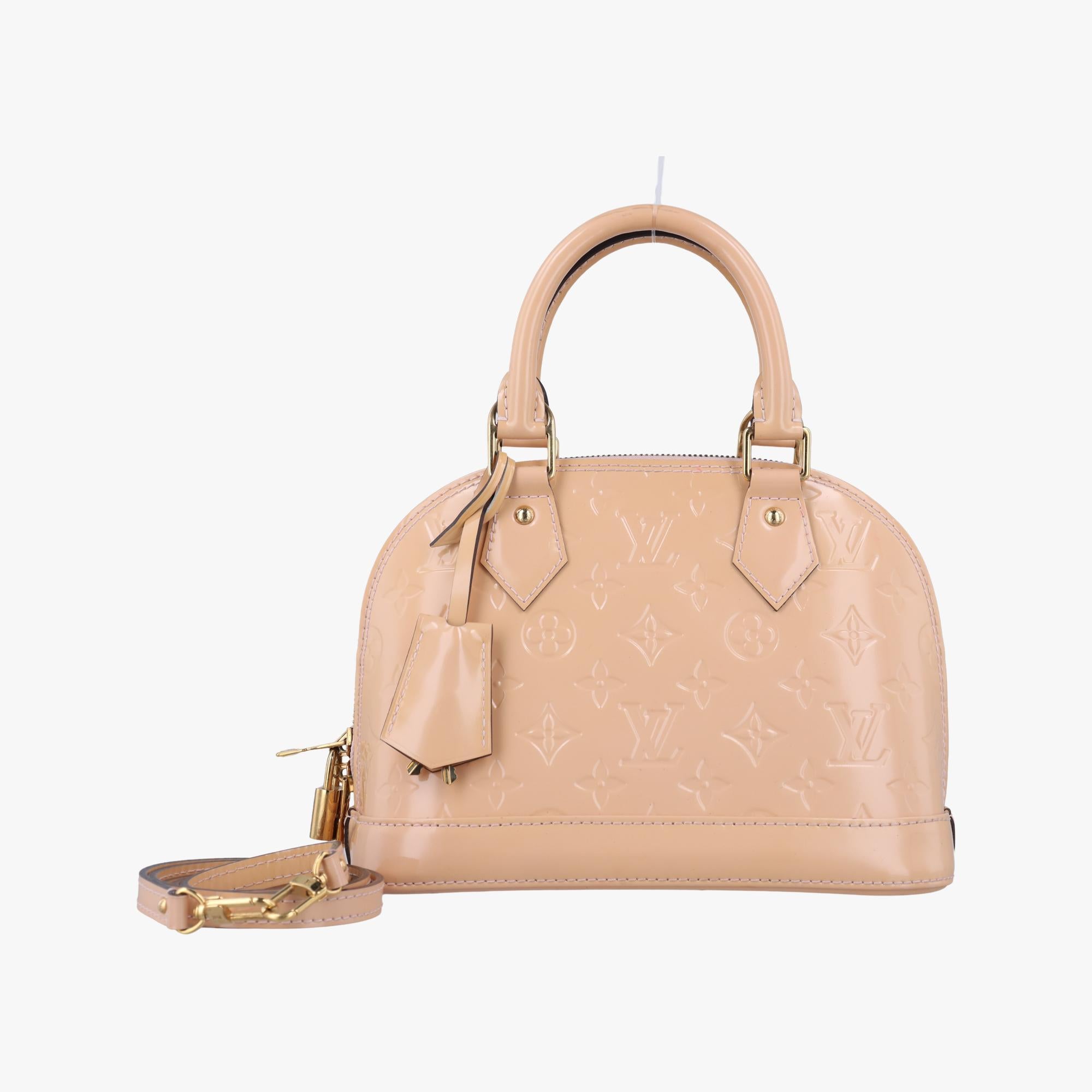 ルイヴィトン Louis Vuitton ショルダーバッグ レディース アルマBB ベージュ ヴェルニ M90064 FL4195