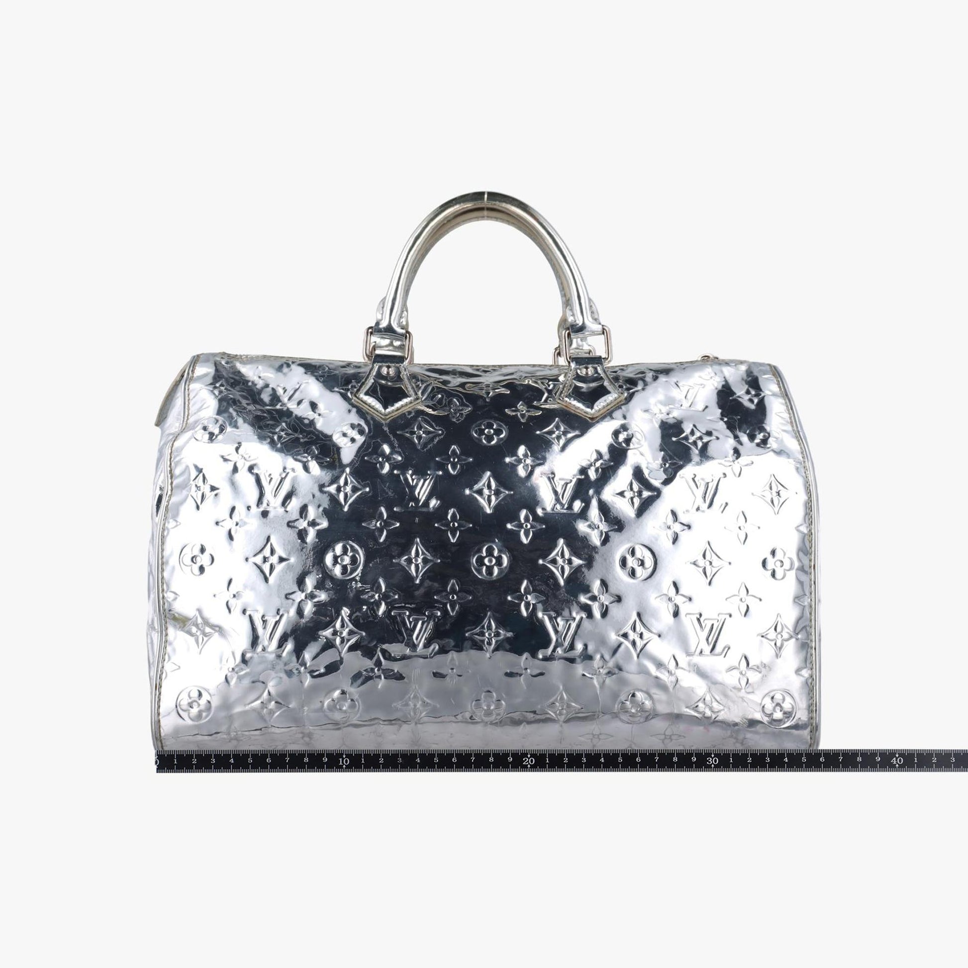 ルイヴィトン Louis Vuitton ボストンバッグ レディース ミロワール  スピーディ35 シルバー ヴェルニ M95786 FO0068