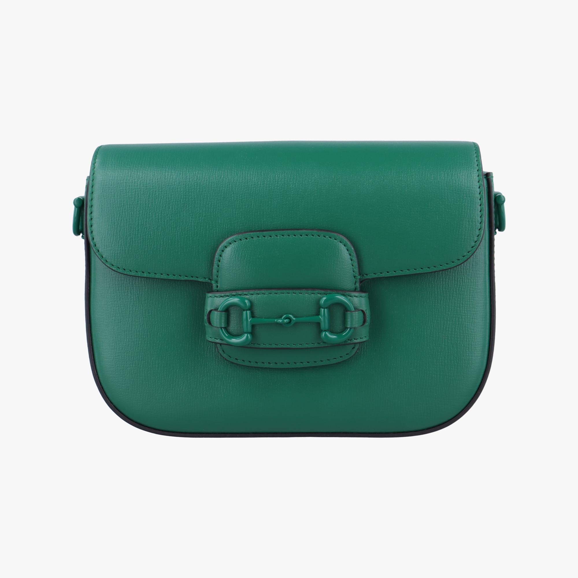 グッチ Gucci ショルダーバッグ レディース ホースビット1955 グリーン レザー 726226 I039392646