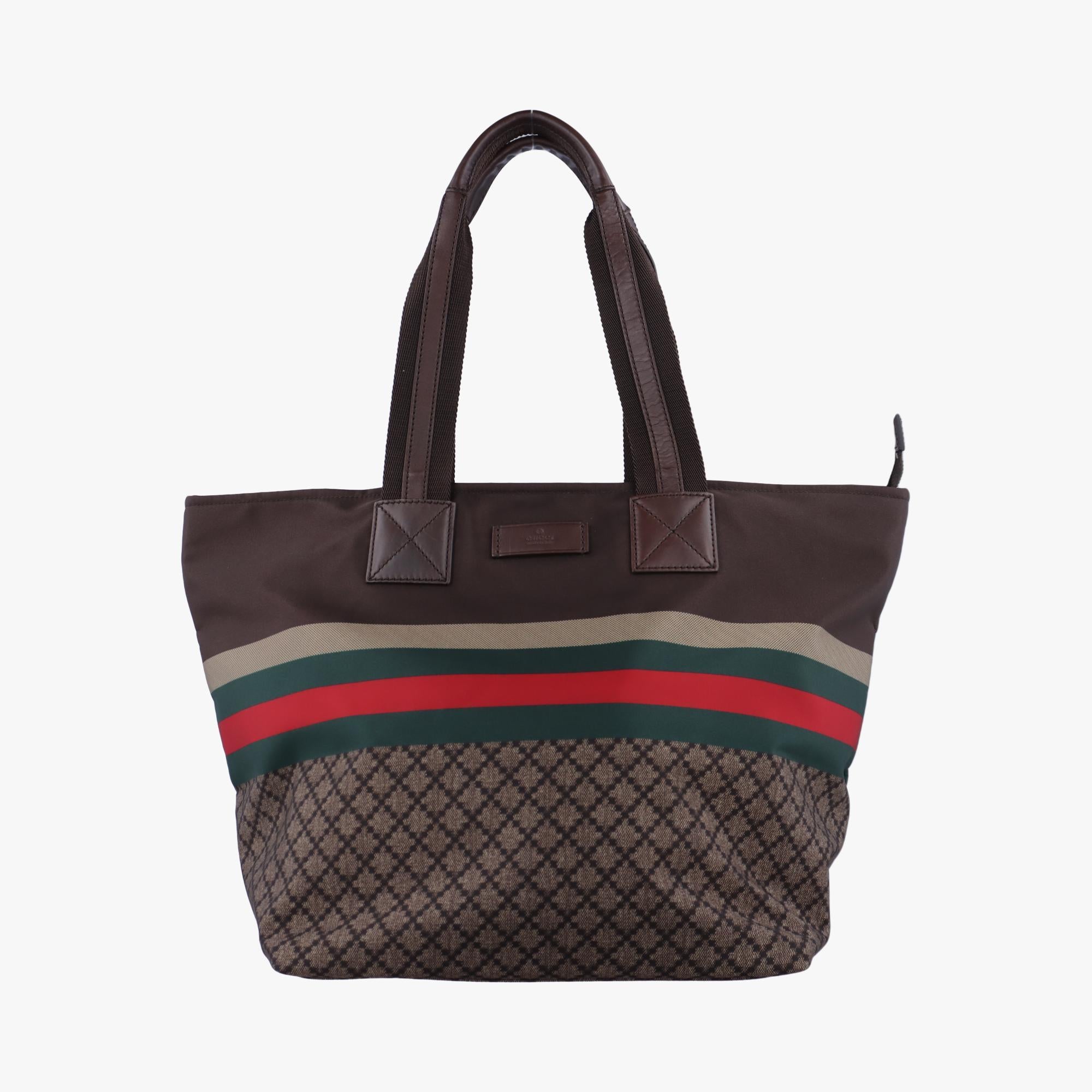 グッチ Gucci ショルダーバッグ レディース ディアマンテ ブラウン×マルチ ナイロン×レザー 267922 H9505343