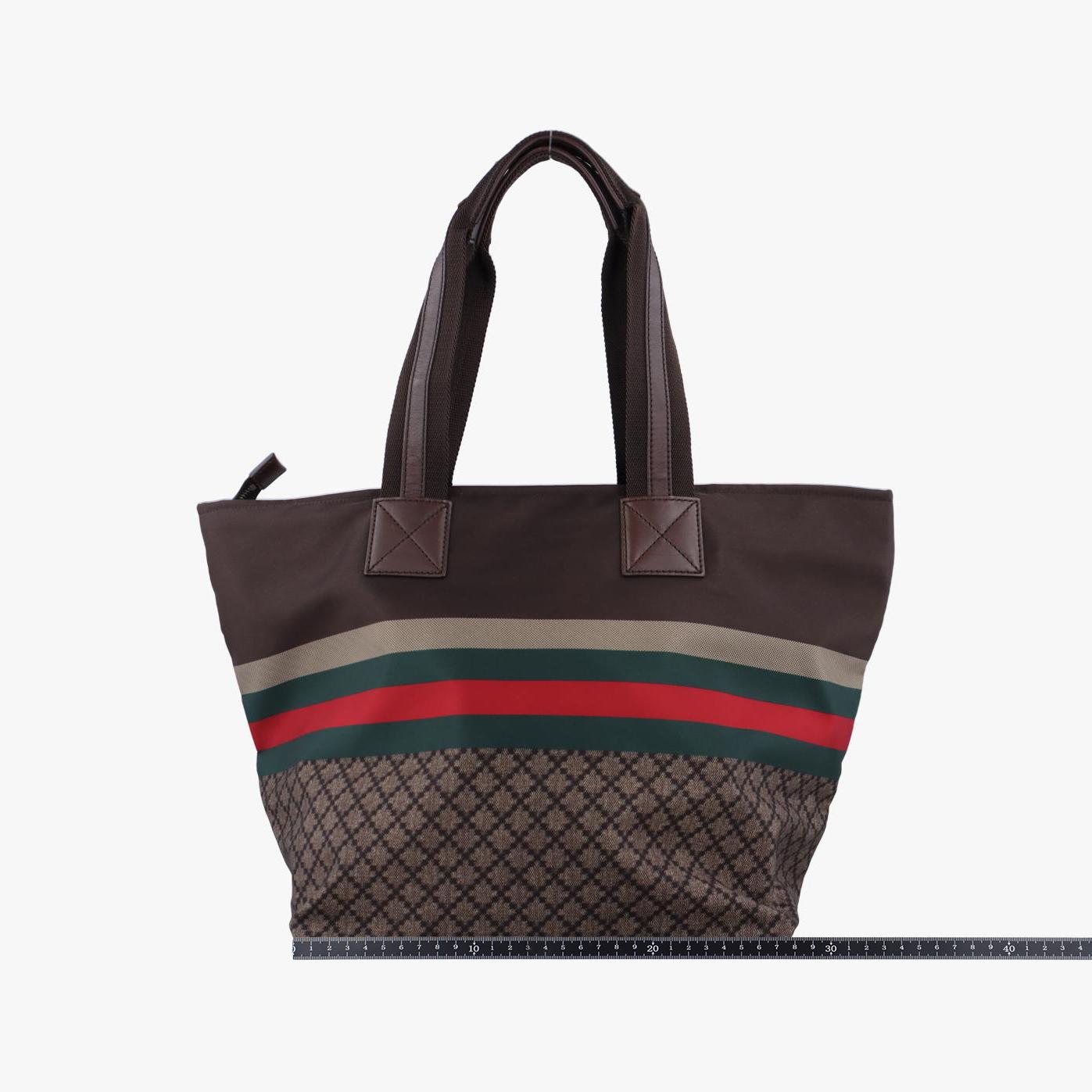 グッチ Gucci ショルダーバッグ レディース ディアマンテ ブラウン×マルチ ナイロン×レザー 267922 H9505343